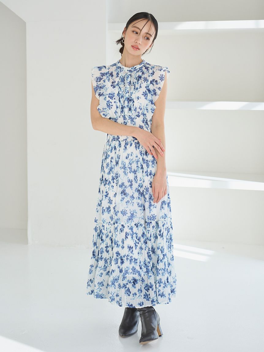 販路限定サイズあり】Sustainableフリルワンピース(マキシ・ロング