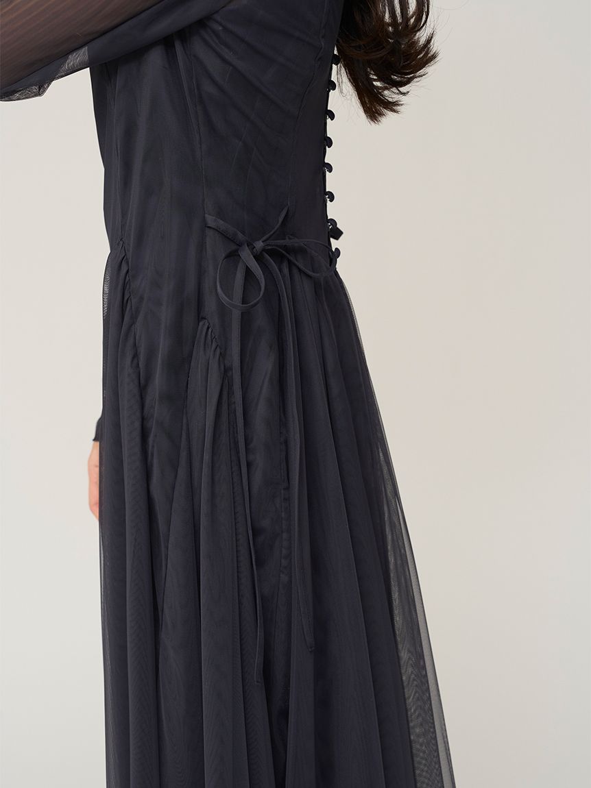 チュールボリュームドレス(マキシ・ロングワンピース)｜ワンピース