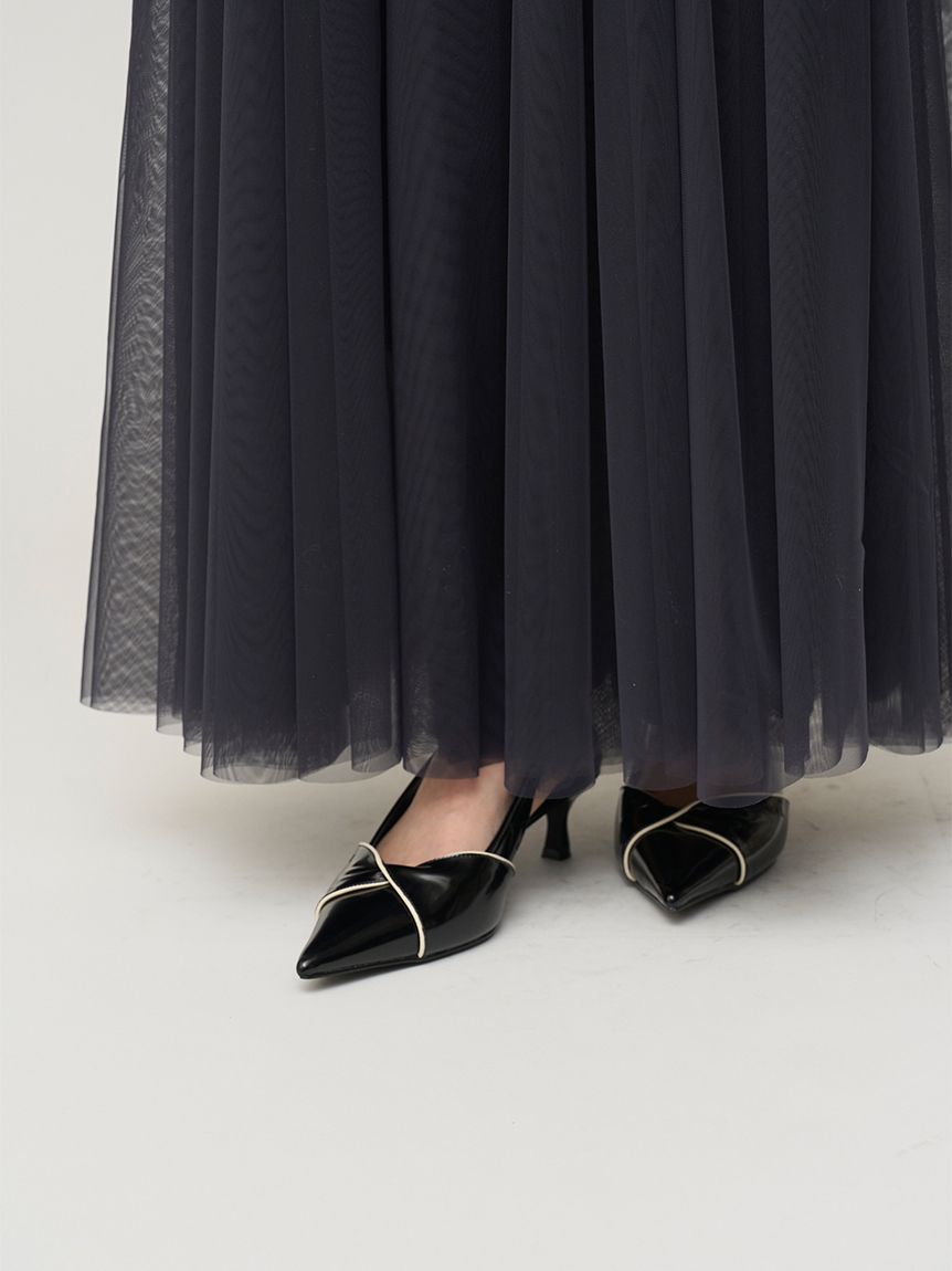 チュールボリュームドレス(マキシ・ロングワンピース)｜ワンピース