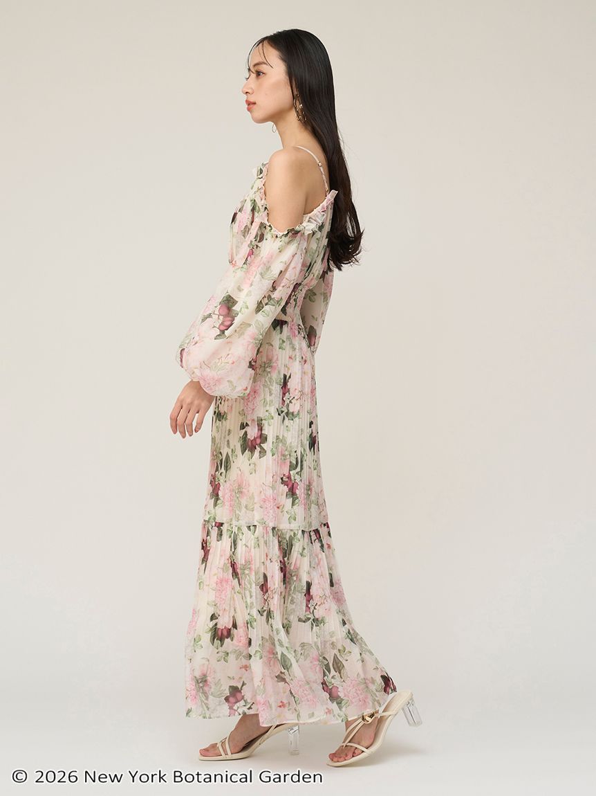 NYBG ギャザープリーツワンピース(ロングワンピース)｜ワンピース