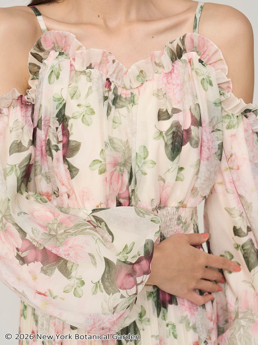 NYBG ギャザープリーツワンピース(ロングワンピース)｜ワンピース