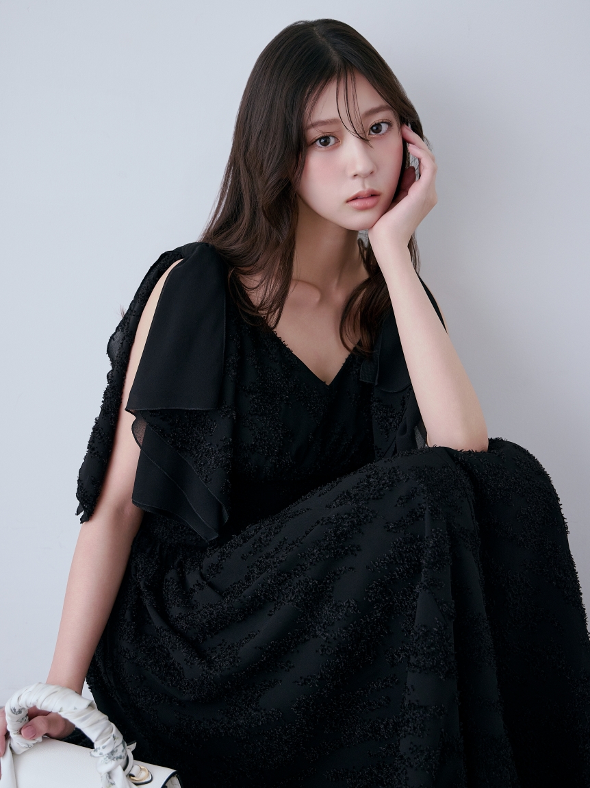 リボンジャガードワンピース(ロングワンピース)｜ワンピース｜SNIDEL