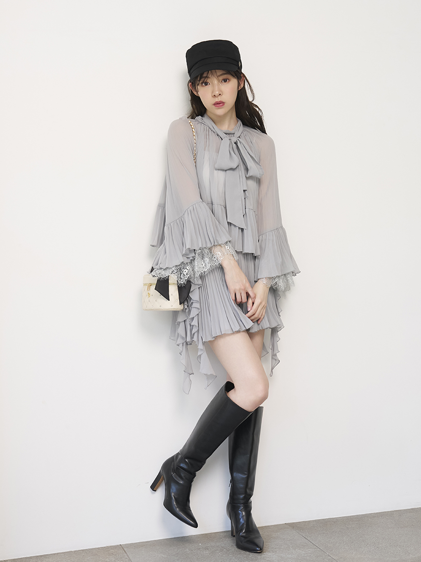 レーストリムシフォンセットアップ(セットアップ)｜ワンピース｜SNIDEL