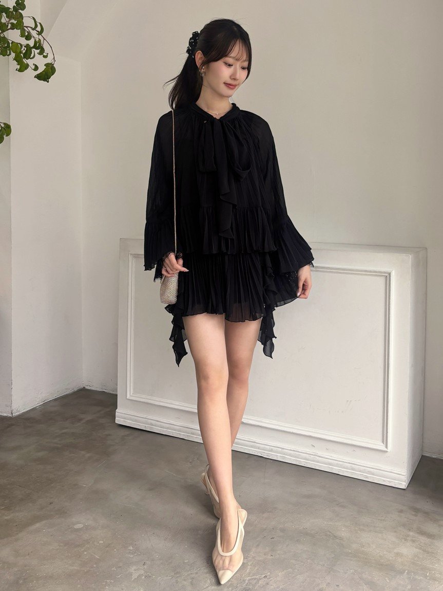 レーストリムシフォンセットアップ(セットアップ)｜ワンピース｜SNIDEL