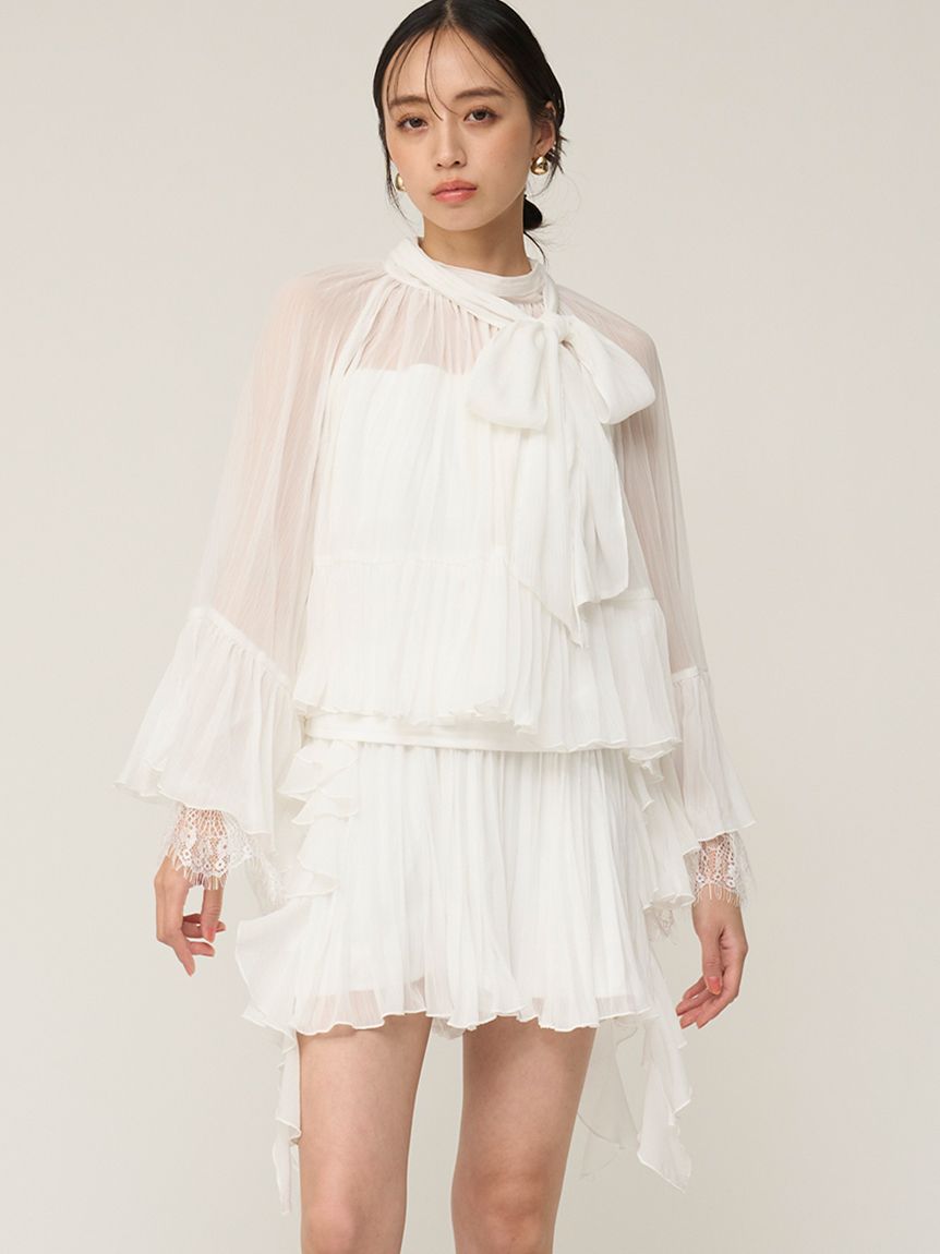 レーストリムシフォンセットアップ(セットアップ)｜ワンピース｜SNIDEL