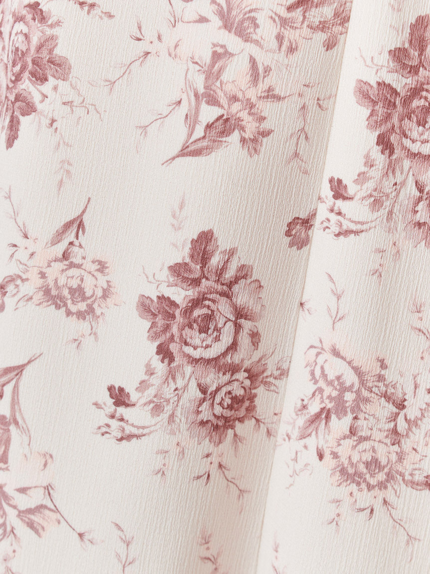 【2026年最新】SNIDEL スナイデル　ROSEプリントワンピース　ピンク WEB限定/ROSE Collection】ROSEプリントワンピース(ロングワンピース