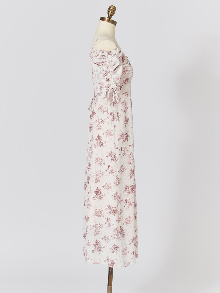 WEB限定/ROSE Collection】ROSEプリントワンピース(マキシ・ロング