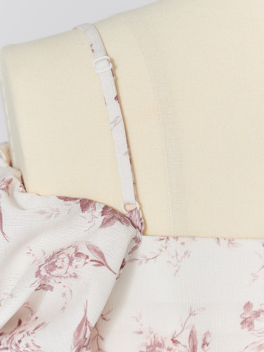 WEB限定/ROSE Collection】ROSEプリントワンピース(ロングワンピース