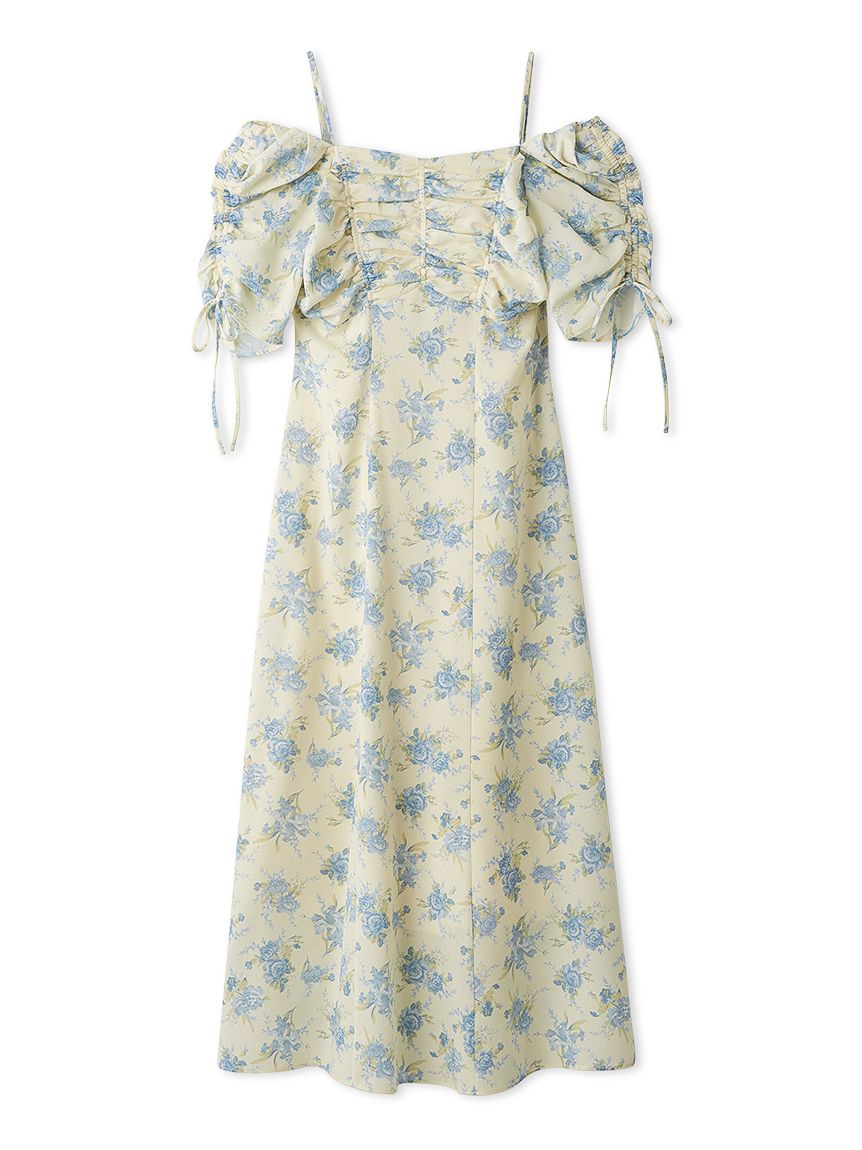 WEB限定/ROSE Collection】ROSEプリントワンピース(ロングワンピース