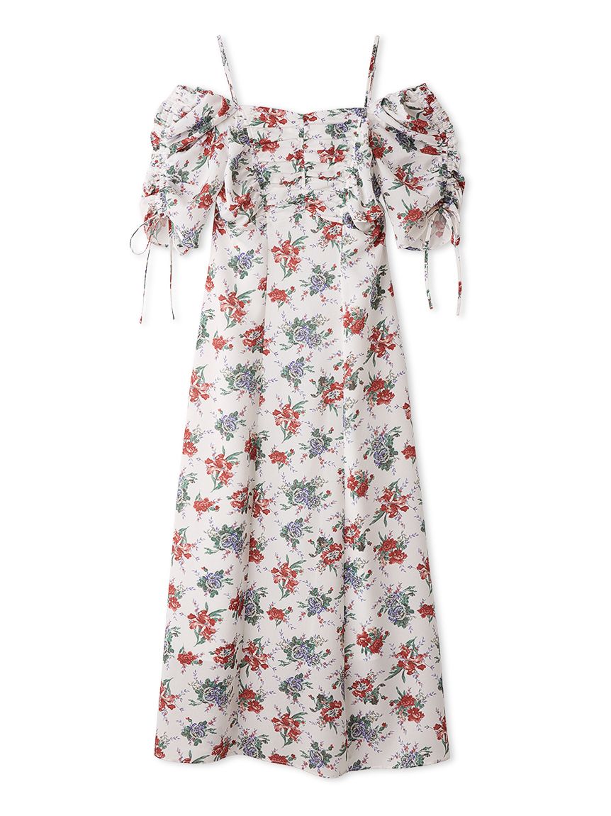 WEB限定/ROSE Collection】ROSEプリントワンピース(ロングワンピース