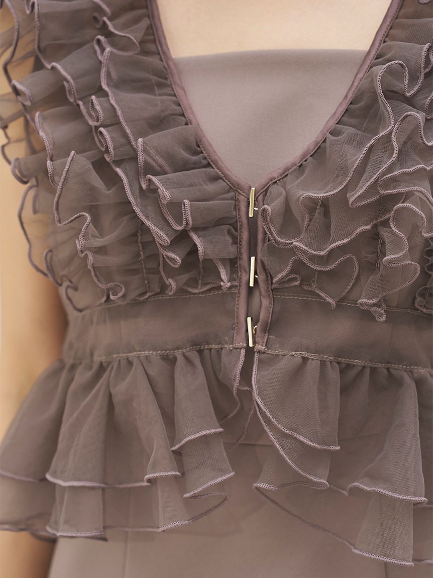 チュールボレロセットキャミドレス(ロングワンピース)｜ワンピース
