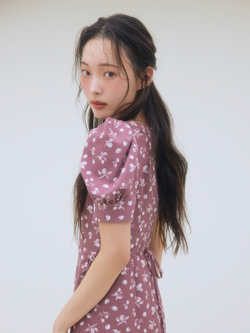 販路限定サイズあり】Sustainableフルーツプリントワンピース(ロング