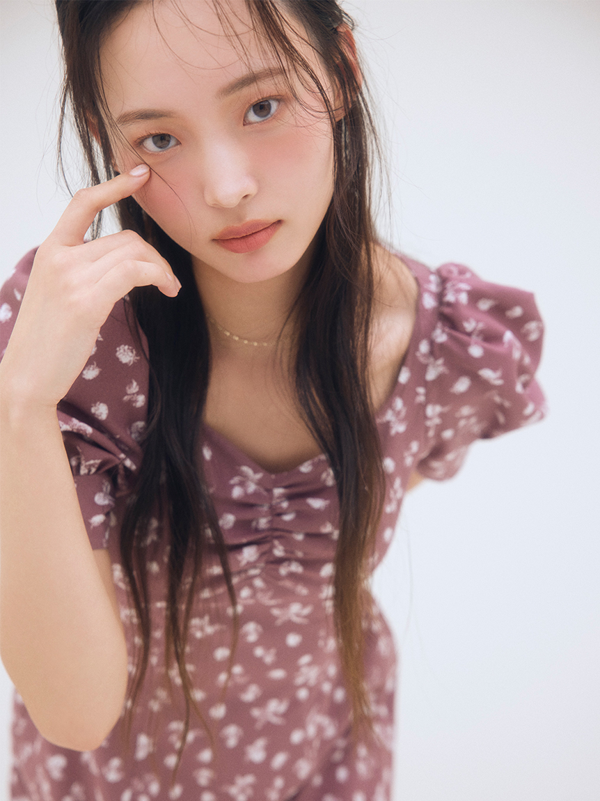 販路限定サイズあり】Sustainableフルーツプリントワンピース(ロング