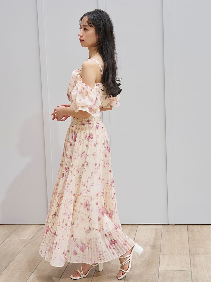24SS オフショルミニワンピース F ピンク/DF ReAmour ワンピース オフショルニットワンピ : ZOZOTOWN Yahoo!店
