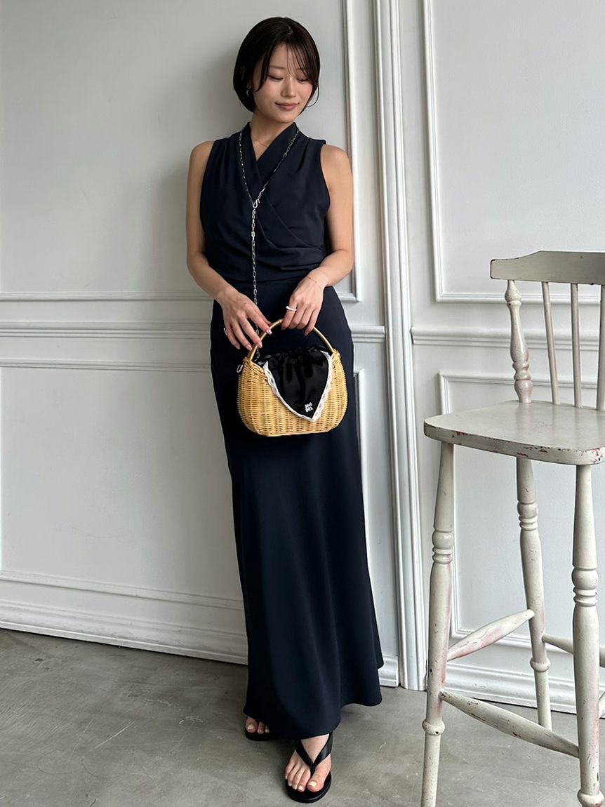【超美品】SNIDEL アメスリナローワンピース アメスリナローワンピース(ロングワンピース)｜ワンピース｜SNIDEL