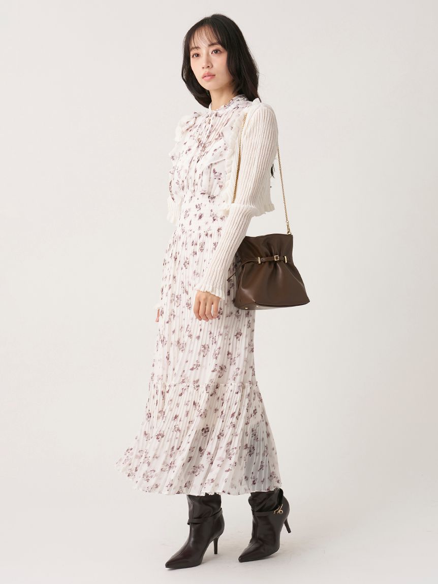 販路限定サイズあり】Sustainableフリルワンピース(ロングワンピース
