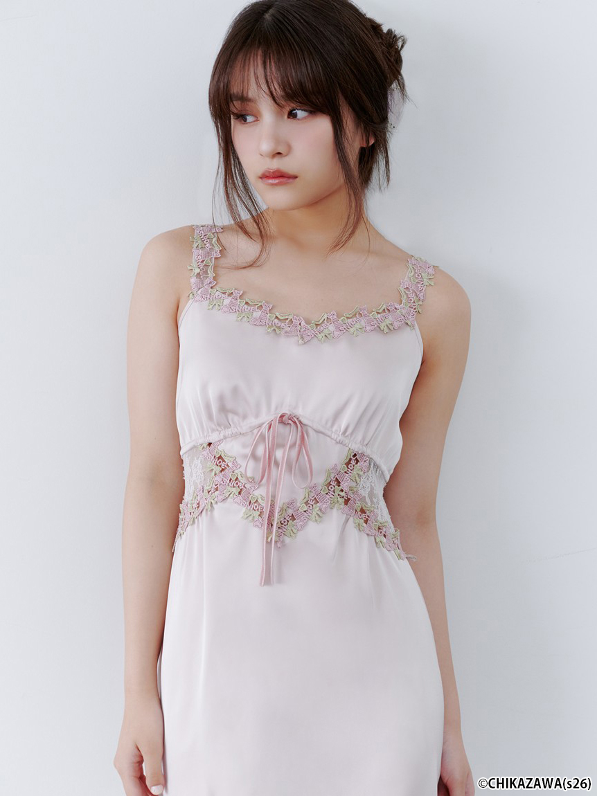 SNIDEL×近沢レース店】コラボレースキャミワンピース(ロングワンピース