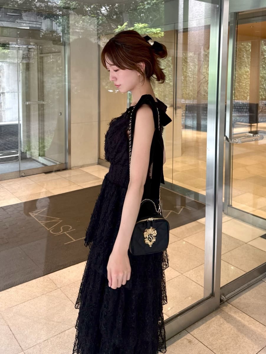 肩リボンティアードワンピース(ロングワンピース)｜ワンピース｜SNIDEL