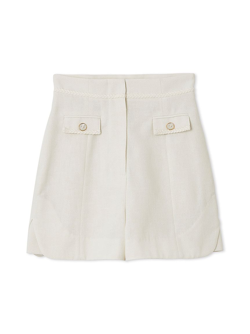 SNIDEL パンツ サマーツイードショートパンツ レディース