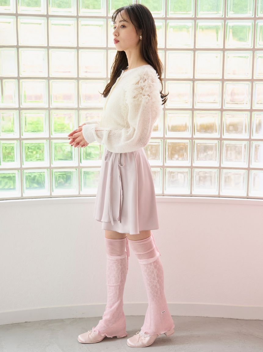 SNIDEL Chacott コラボシューズ　ピンク　サテン　パンプス Chacott】サテンラップスカショ(ショートパンツ)｜パンツ