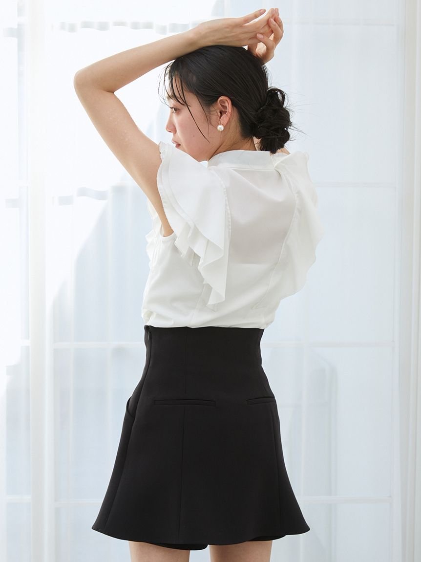 未使用品 ヘムフレアスカショーパン 0 スナイデル ヘムフレアスカショーパン(ショートパンツ)｜パンツ｜SNIDEL