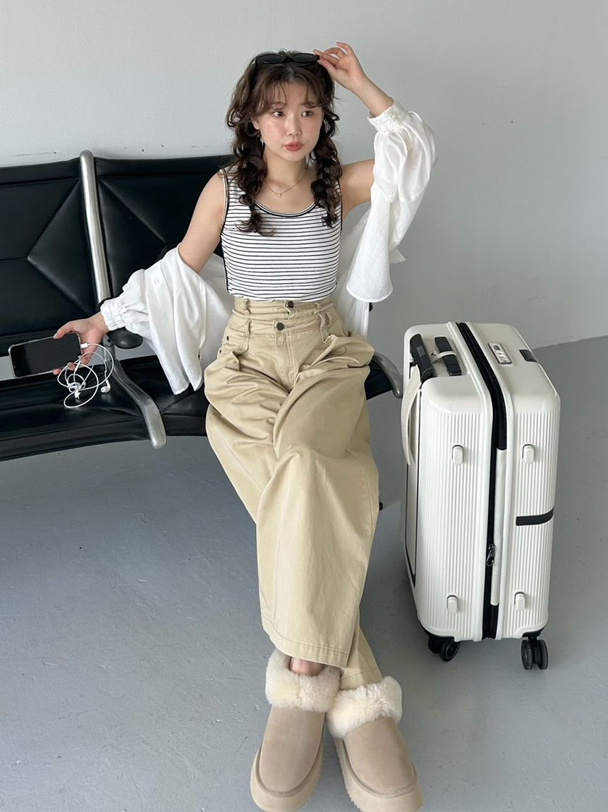 レイヤードデザインパンツ(ロングパンツ)｜パンツ｜SNIDEL(スナイデル