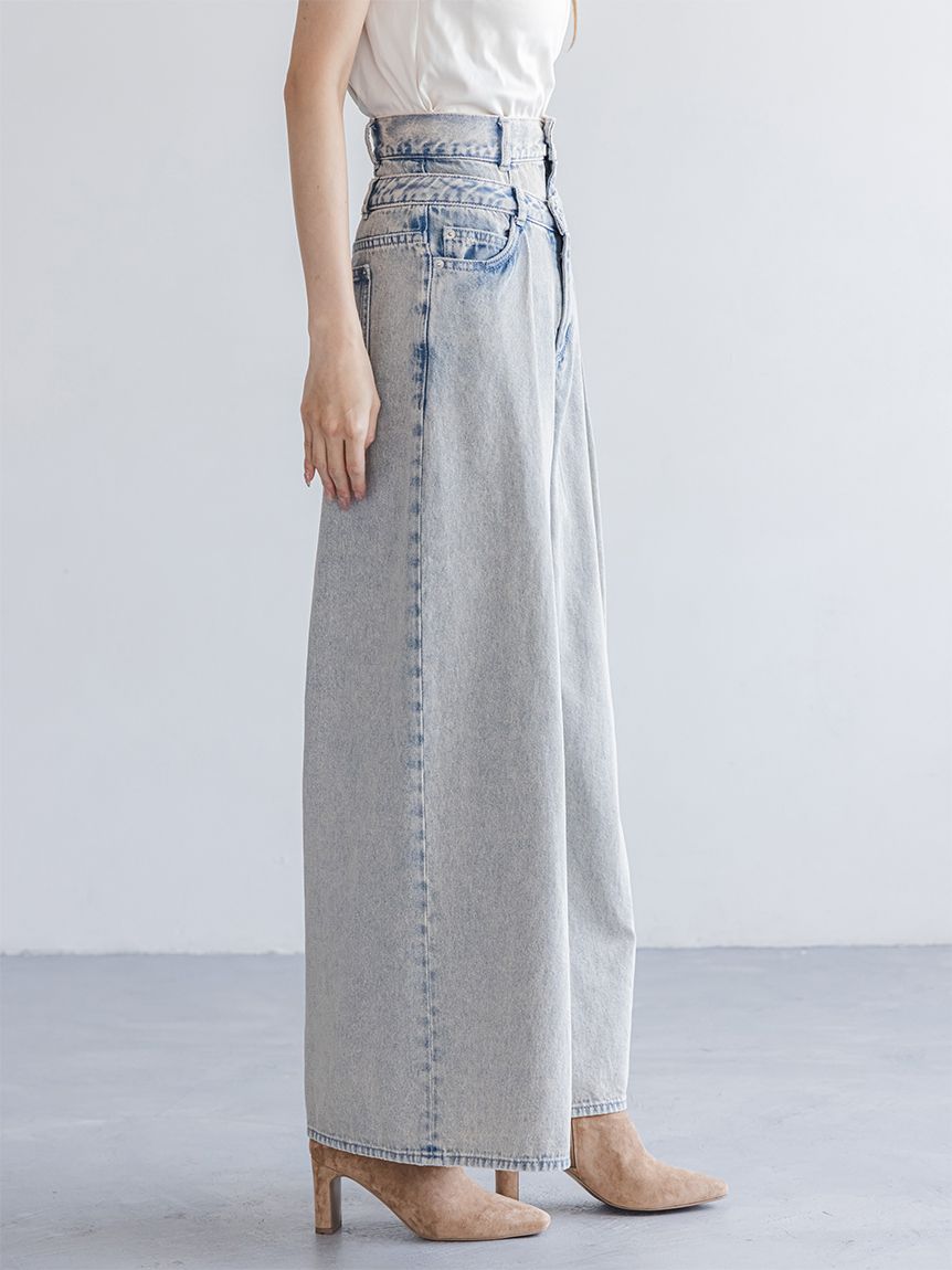 レイヤードデザインパンツ(ロングパンツ)｜パンツ｜SNIDEL(スナイデル