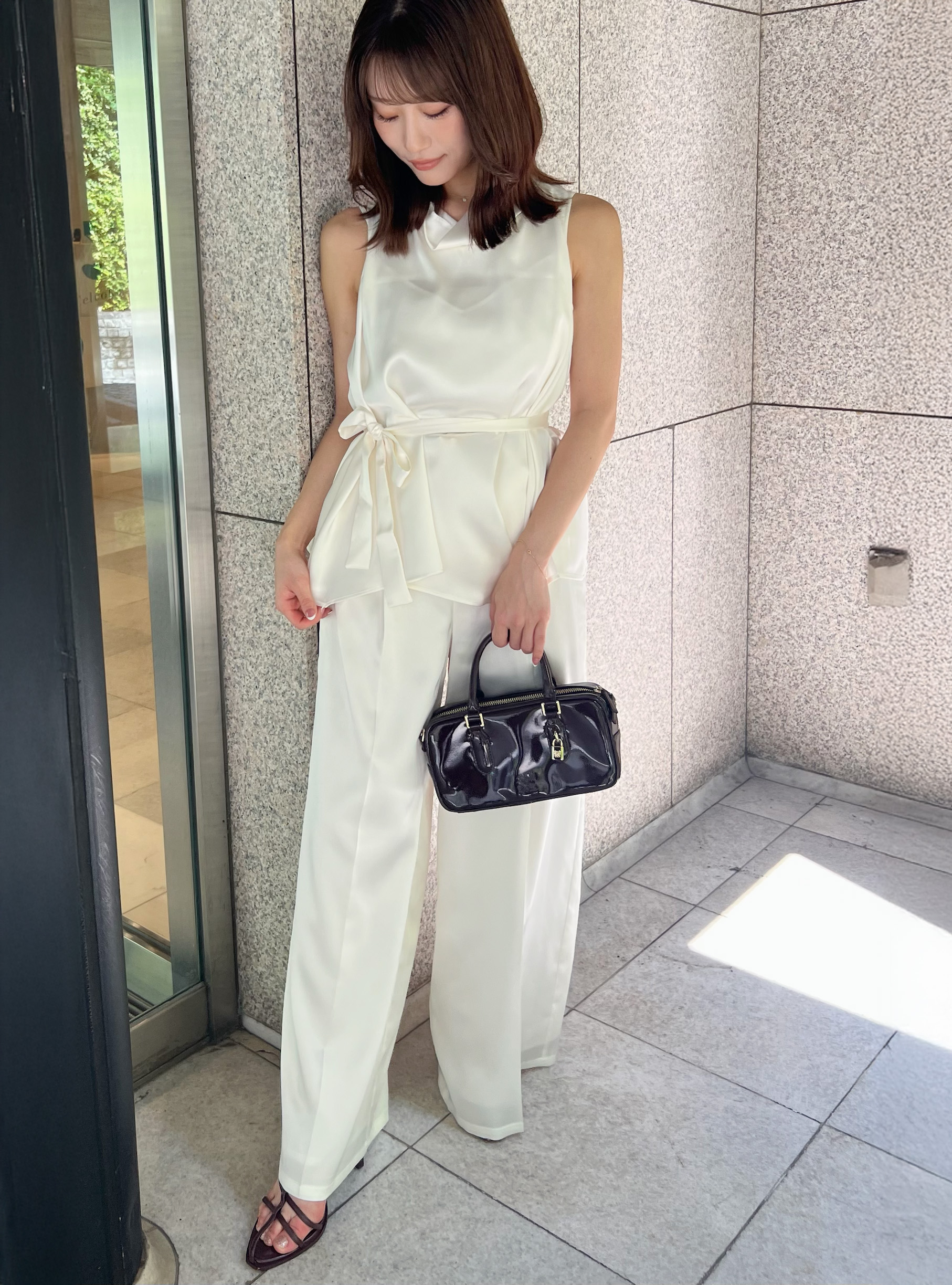 snidel サテンワイドパンツ SNIDEL パンツ サテンワイドパンツ レディース : ZOZOTOWN Yahoo