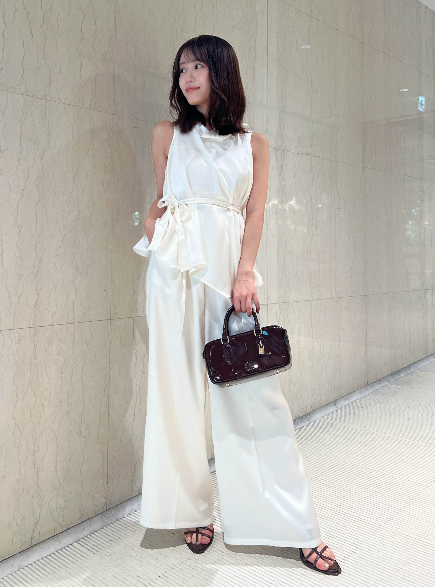 snidel フリンジトップス フリンジロングパンツ セット ホワイト snidel フリンジトップス フリンジロングパンツ セット ホワイト