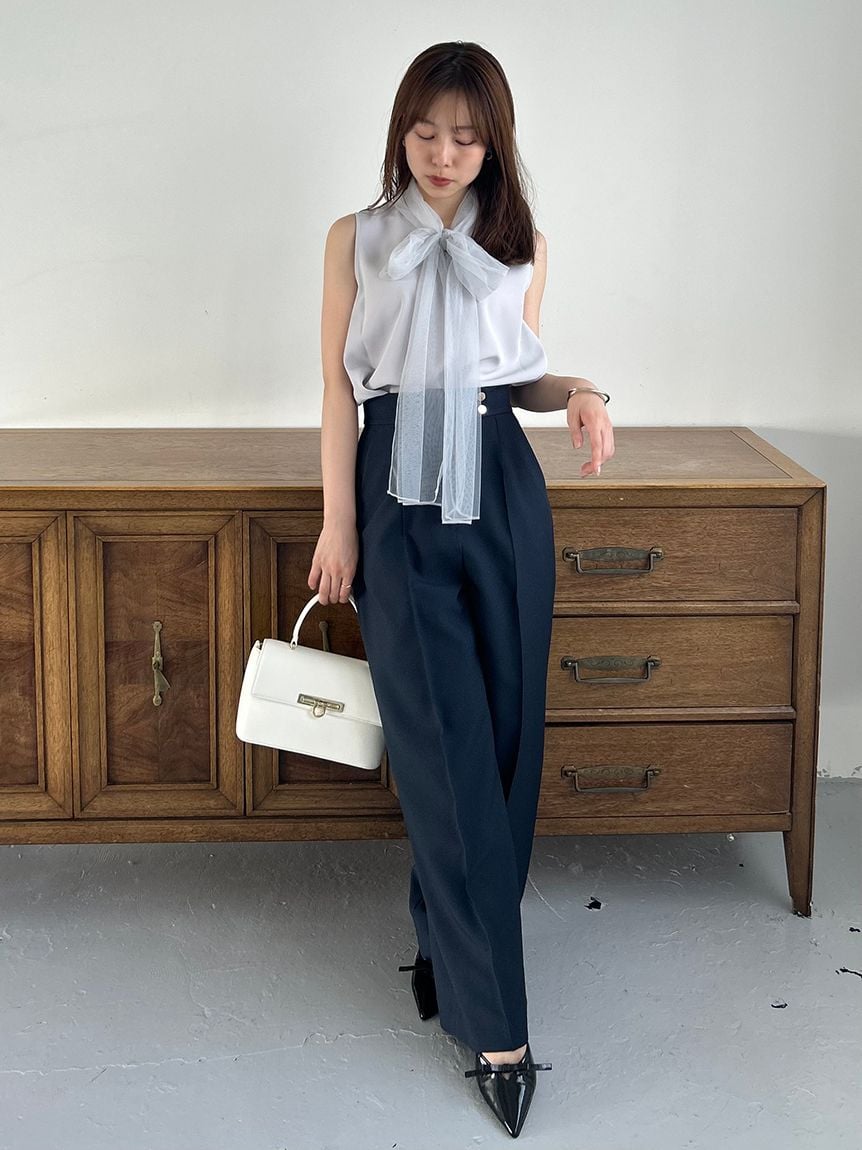 新品タグ付 snidel Sustainable ハイウエストワイドパンツ完売品 Sustainableハイウエストワイドパンツ(ロングパンツ)｜パンツ