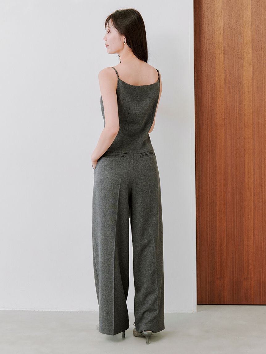 Sustainableハイウエストワイドパンツ(ロングパンツ)｜パンツ