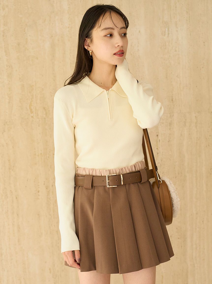【SNIDEL】レイヤード風　ショーパンスカート SNIDEL ＼SALE50%OFF／即日発送/SNIDEL スナイデル スリット