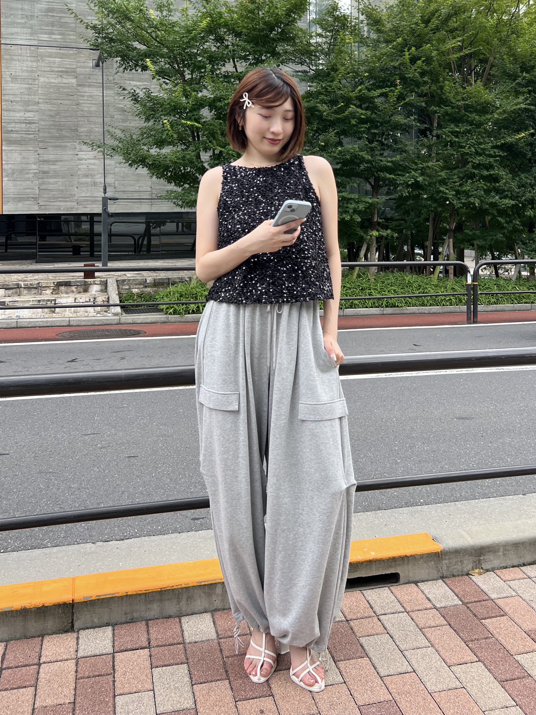 【SNIDEL】 ワイドデザインパンツ ワイドデザインパンツ(ロングパンツ)｜パンツ｜SNIDEL(スナイデル)の