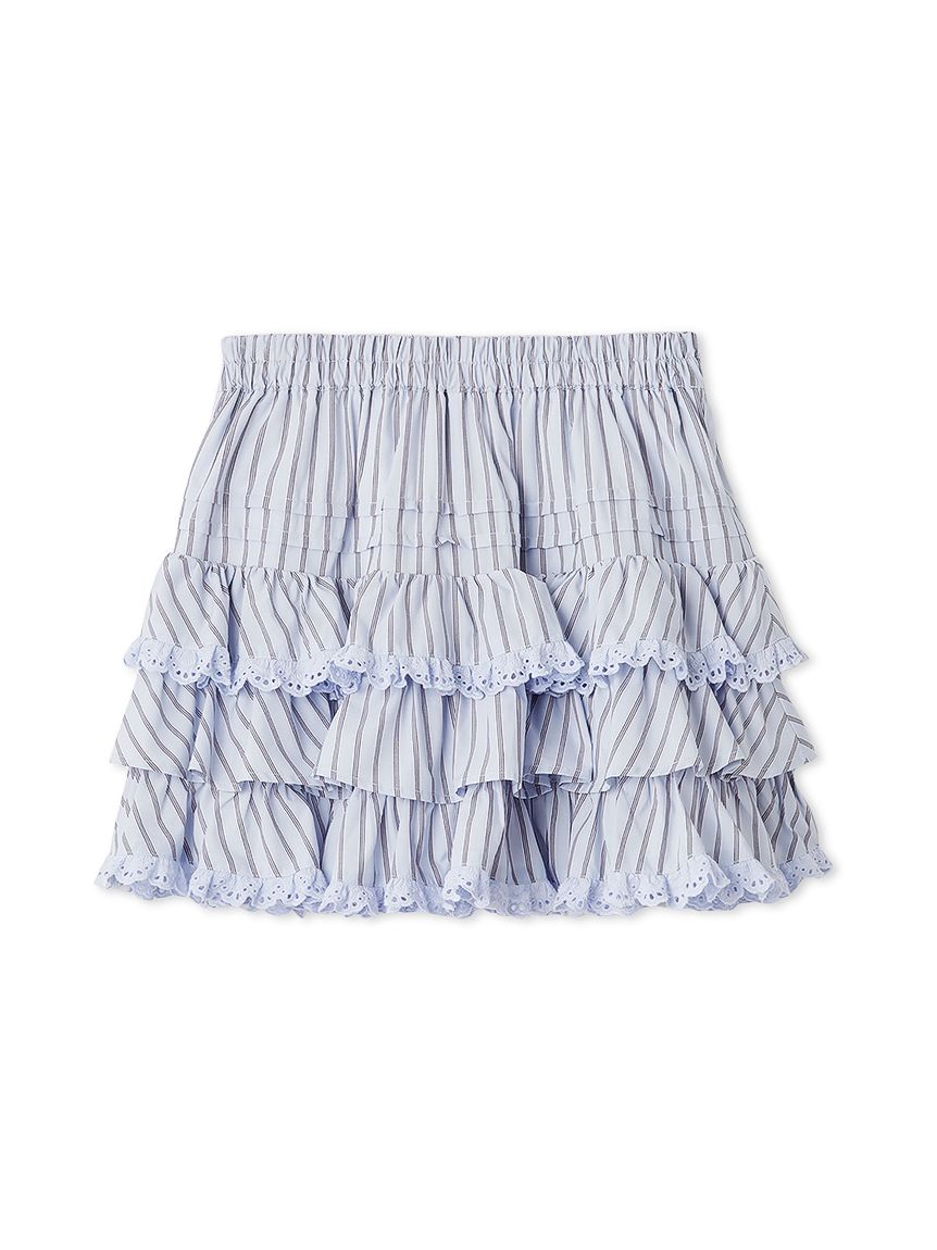 snidel ラッフルティアードスカショーパン ブルー1 ラッフルティアードスカショーパン(ショートパンツ)｜パンツ