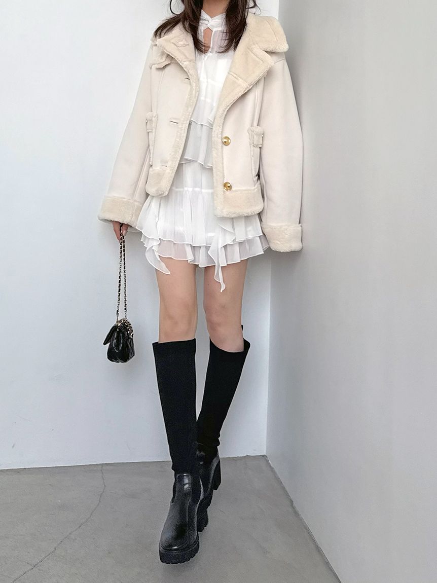 リップルラインミニスカショーパン(ショートパンツ)｜パンツ｜SNIDEL