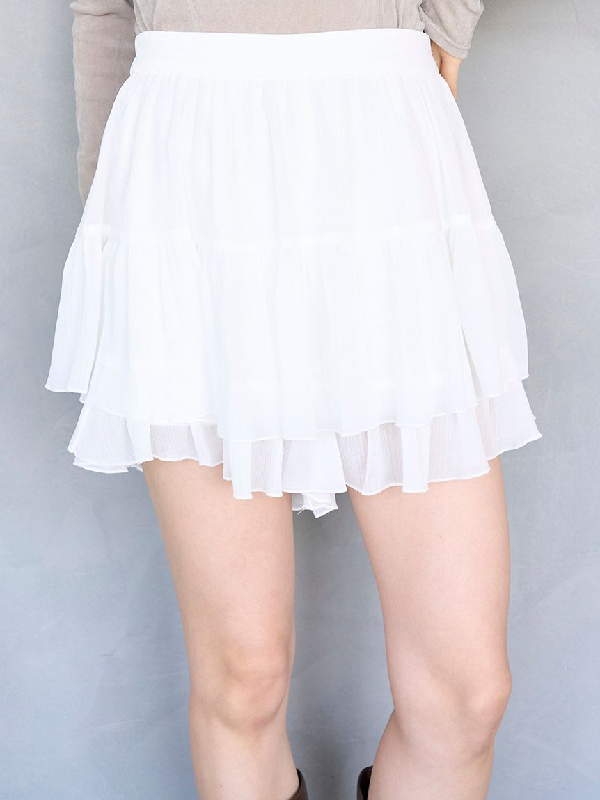 リップルラインミニスカショーパン(ショートパンツ)｜パンツ｜SNIDEL