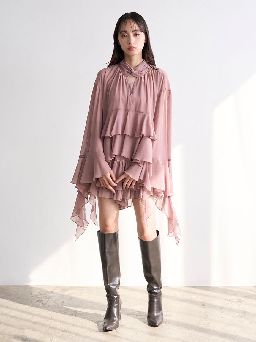 リップルラインミニスカショーパン(ショートパンツ)｜パンツ｜SNIDEL