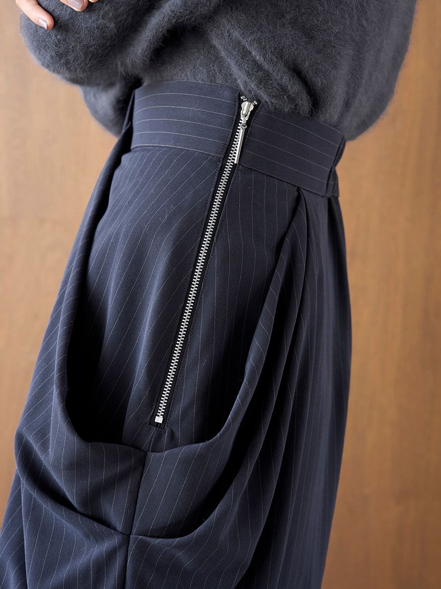 ハイウエストドレープパンツ(ロングパンツ)｜パンツ｜SNIDEL