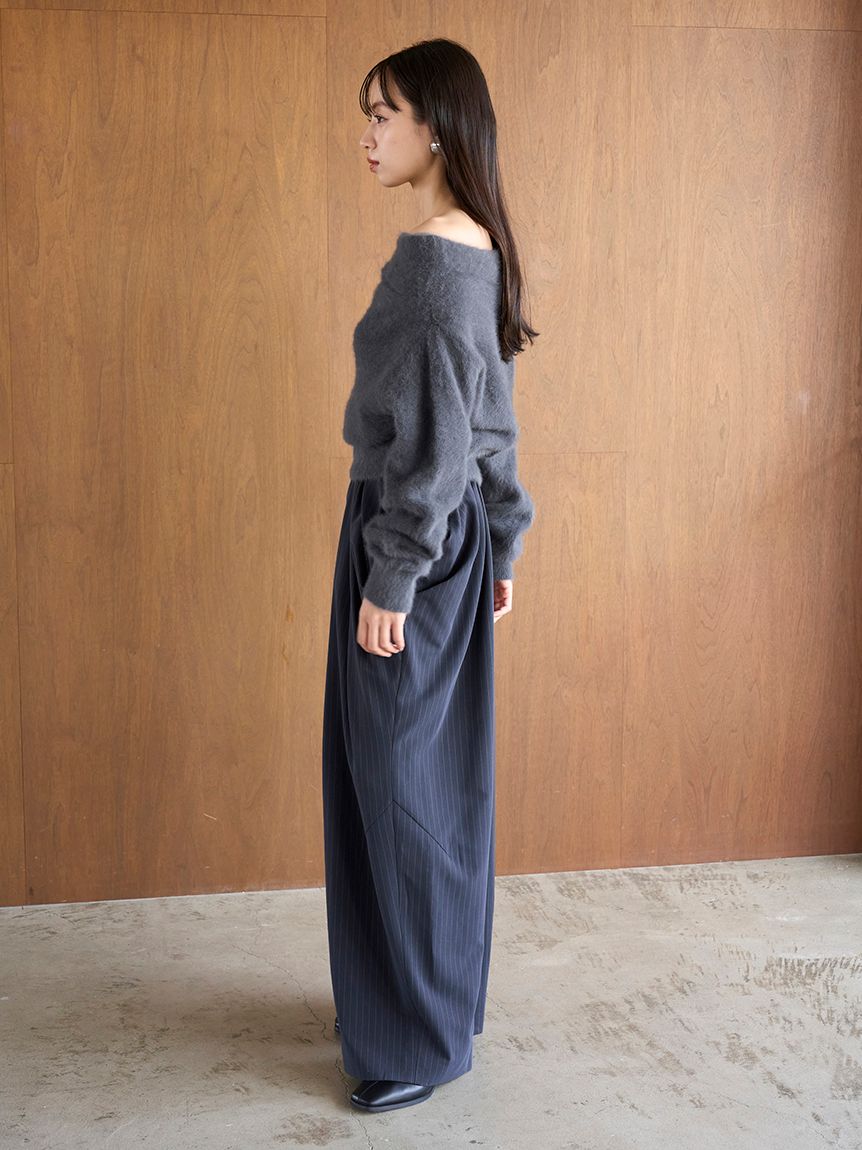 ハイウエストドレープパンツ(ロングパンツ)｜パンツ｜SNIDEL