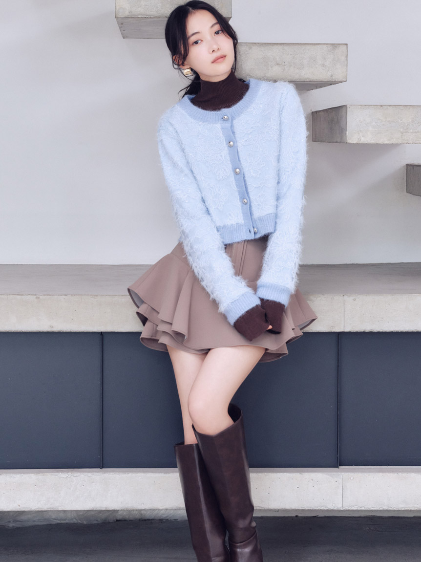 レイヤードフリルミニスカショーパン【カンヘウォン着用】(ショート