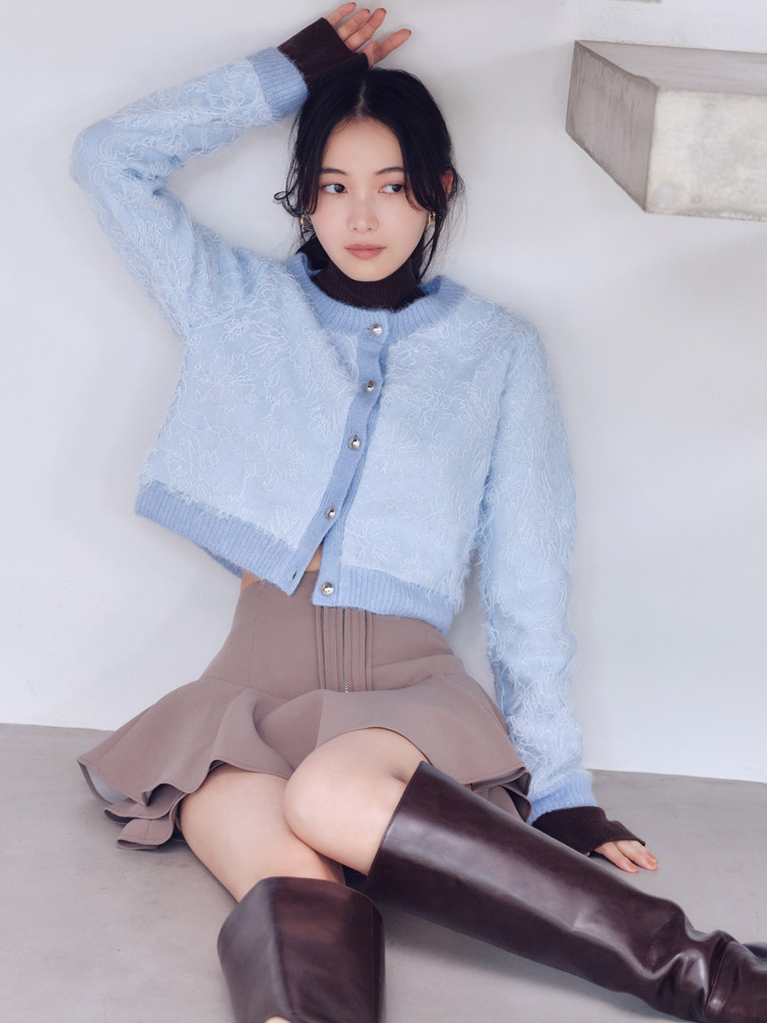 レイヤードフリルミニスカショーパン【カンヘウォン着用】(ショート