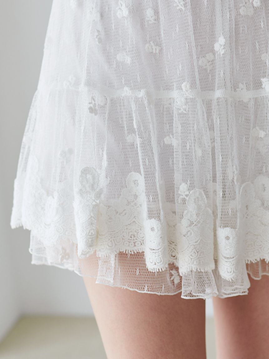 今期新作新品タグ付き　スナイデル♡ チュールフリンジショートパンツ USAGI ONLINE限定】チュールフリルスウェットミニスカショーパン