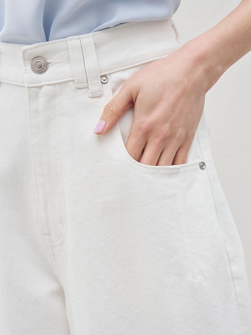 Kuroki denim】ハイライズワイドデニム(フルレングスパンツ)｜パンツ