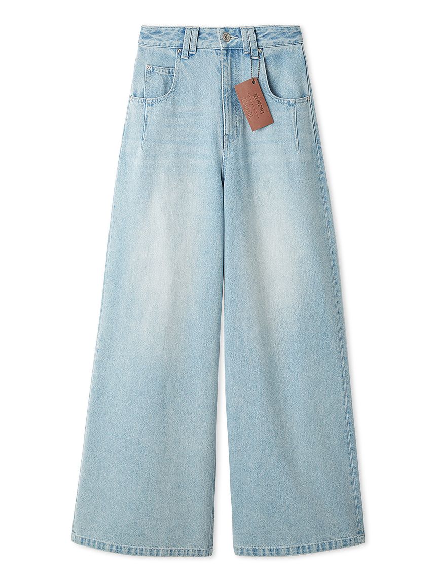 Kuroki denim】ハイライズワイドデニム(フルレングスパンツ)｜パンツ