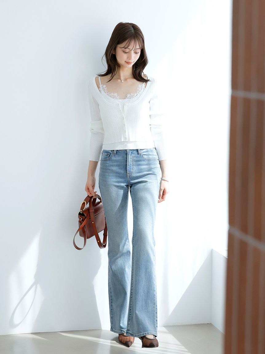 STYLE UP PANTS】フレアデニム(フルレングスパンツ)｜パンツ｜SNIDEL