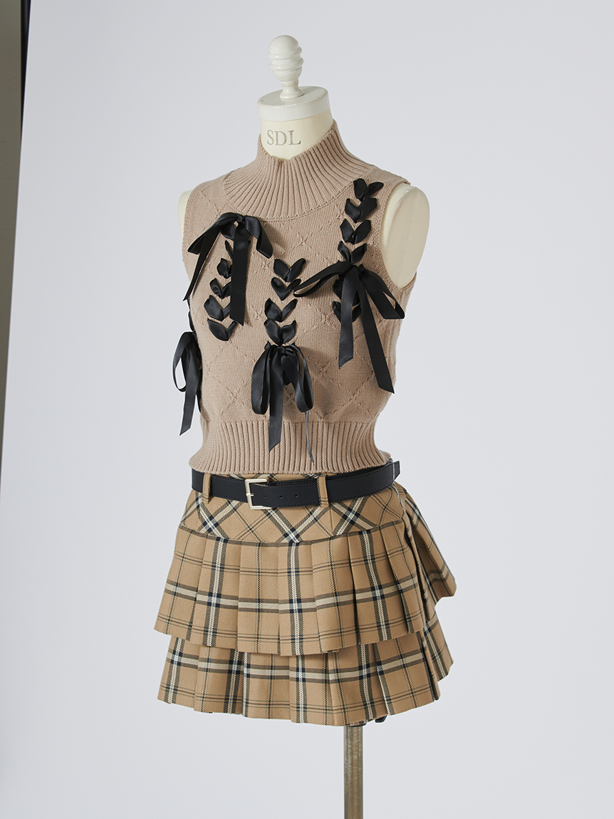 ベルトセットティアードスカショーパン(ショートパンツ)｜パンツ