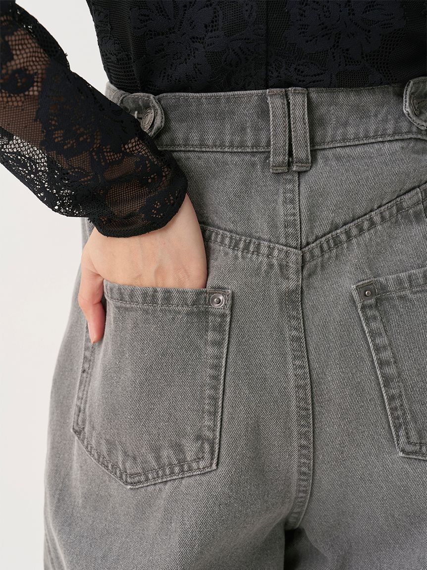 デザインワイドパンツ(デニム)｜パンツ｜SNIDEL(スナイデル)の通販