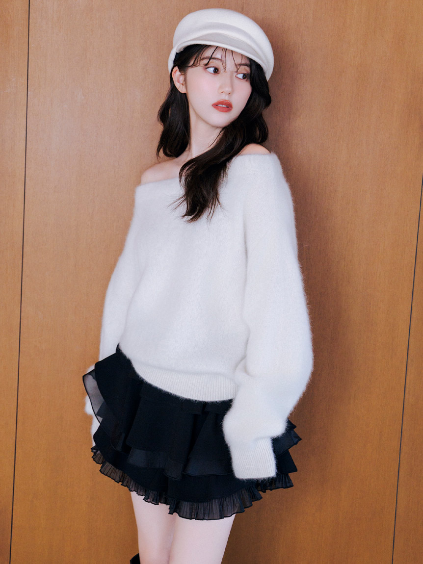 WEB限定】レイヤードフリルスカショーパン(ショート・ハーフパンツ
