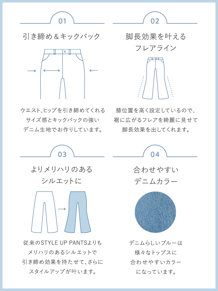 UP LIFT DENIM(デニム)｜パンツ｜SNIDEL(スナイデル)の通販サイト 【公式】