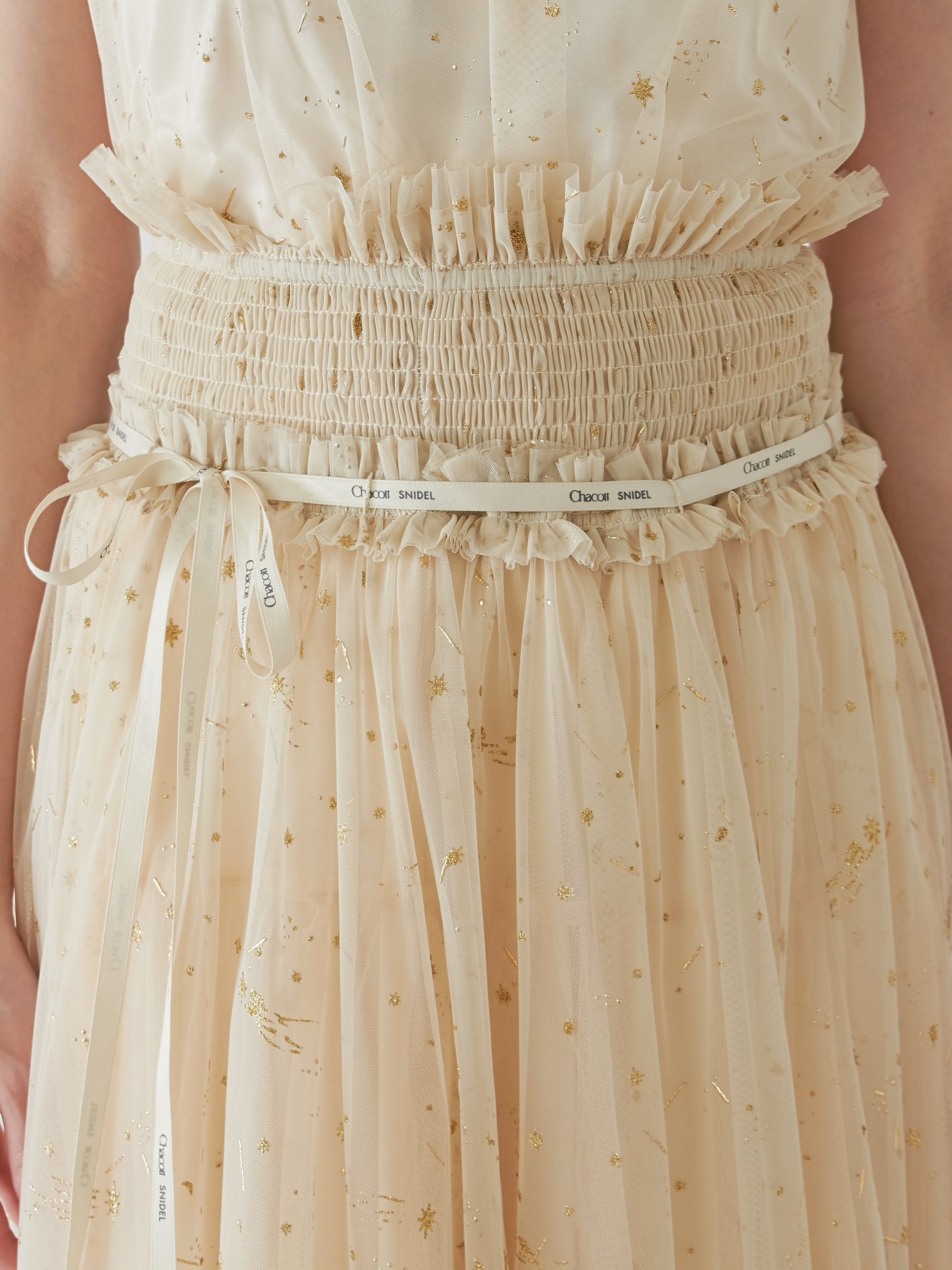 チャコット　ウエストフリルチュールスカート 黒 ＊ ロングスカート　バレエコア shopnikoniko（ショップにこにこ） スカート チュールスカート ロング